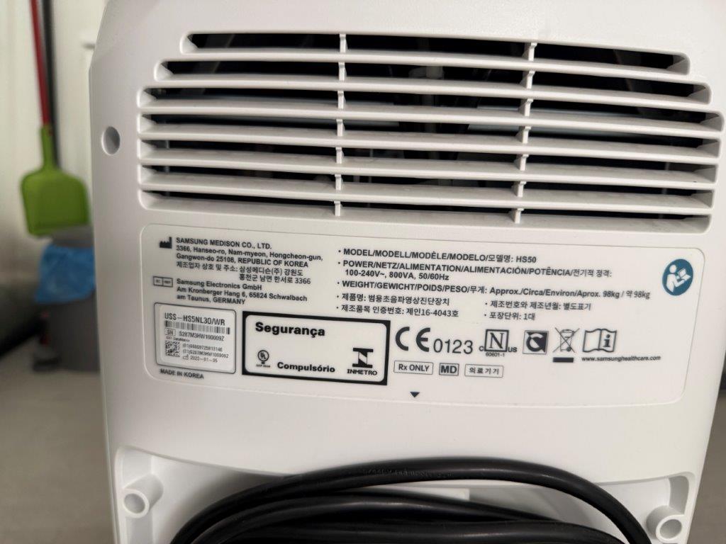 Használt Samsung HS50 ultrahang radiológiai kiépítésben Használt Samsung HS50 ultrahang radiológiai kiépítésben